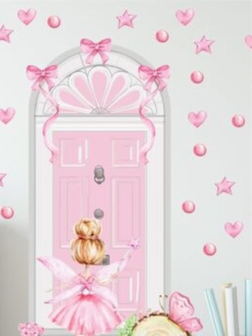 Peri Kızı Kapı Çocuk Odası Duvar Sticker